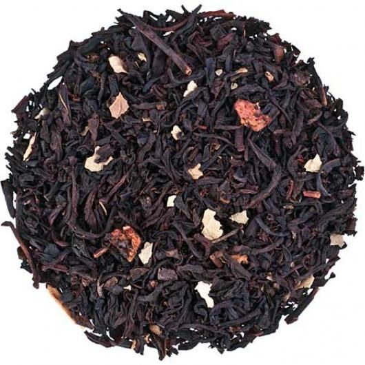 Чорний чай Полуничний з ароматом вершків (ваг.)