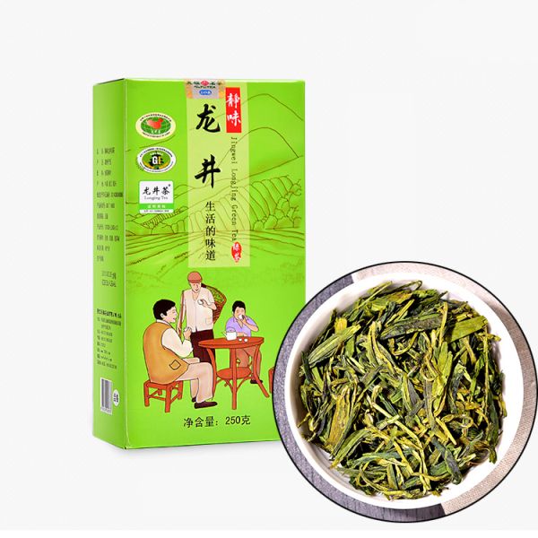 Зелений чай Лунь Цзин Цзінь Вей (Криниця дракона) ( 250г.)